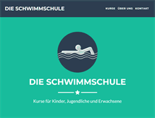 Tablet Screenshot of dieschwimmschule-bochum.de